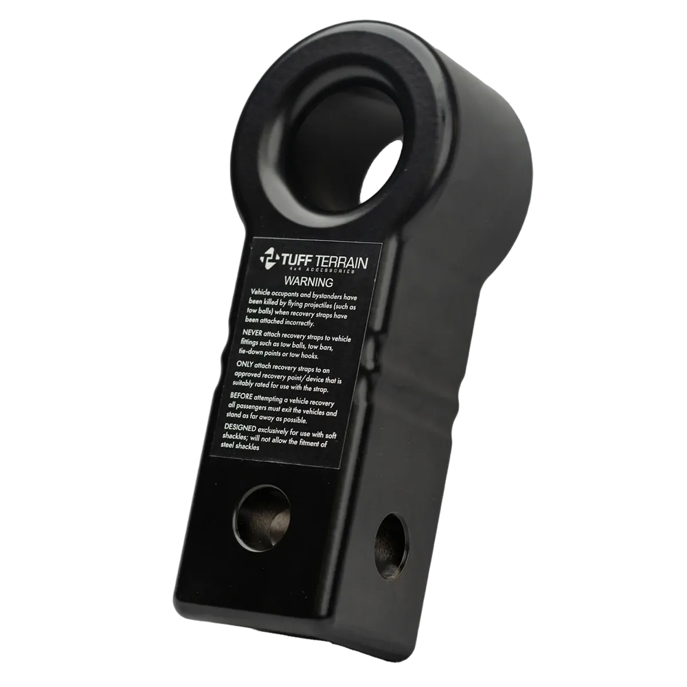 Tuff Terrain Soft Shackle Recovery Hitch and 15T Soft Shackle with Sheath - TTSSH-TTSSS15-KT